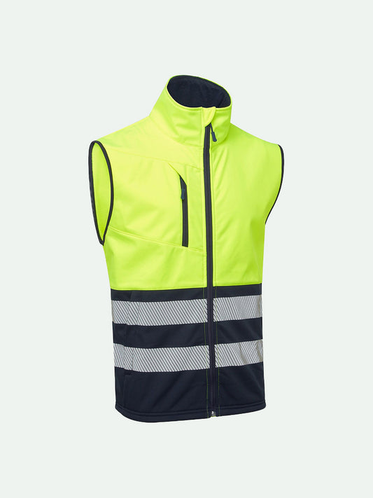 Essentials Hi-Vis Eco Coolair 2 Tone Softshell Gilet