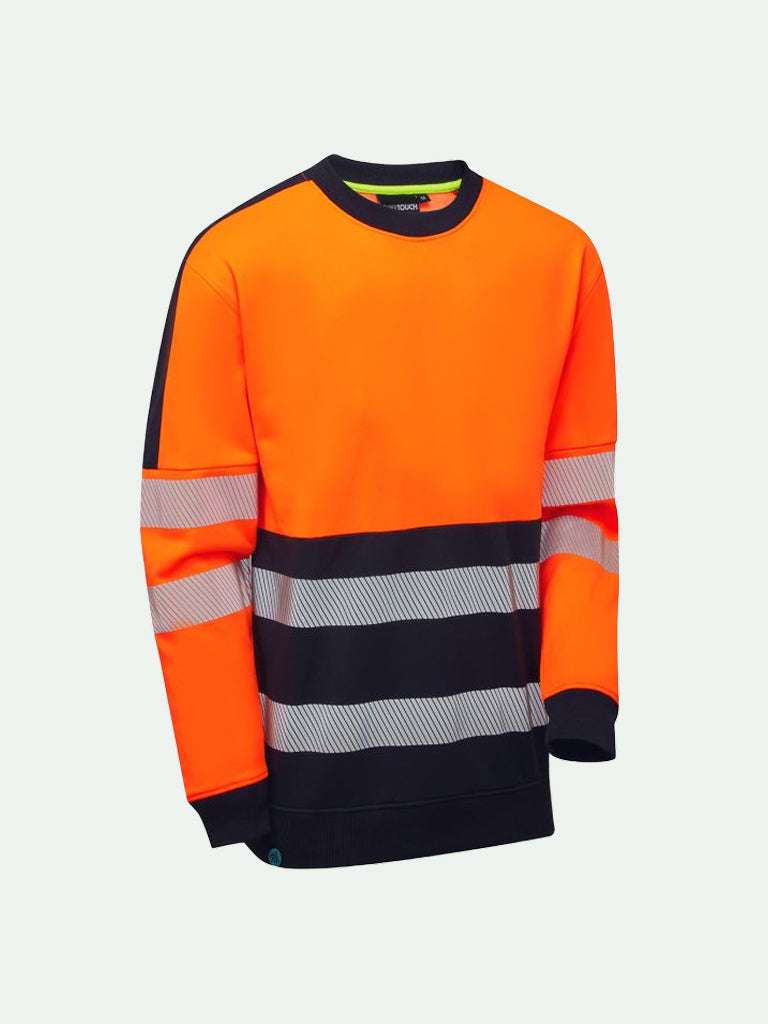 High-Vis Eco Coolair Softshell sweatshirt for safety - orange