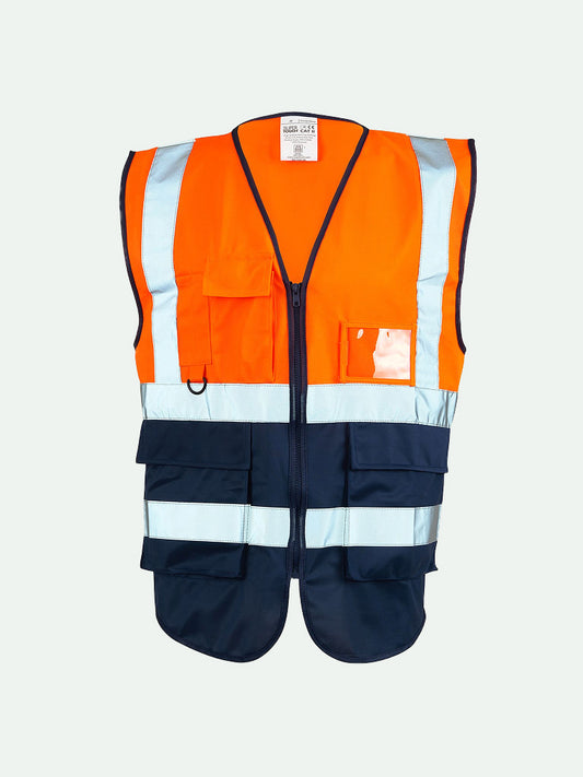 Hi-Vis Orange 2 Tone Executive Vest