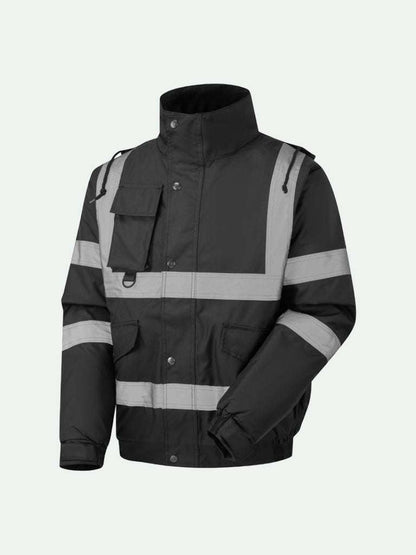 Security Bomber Jacket in Navy for Outerwear