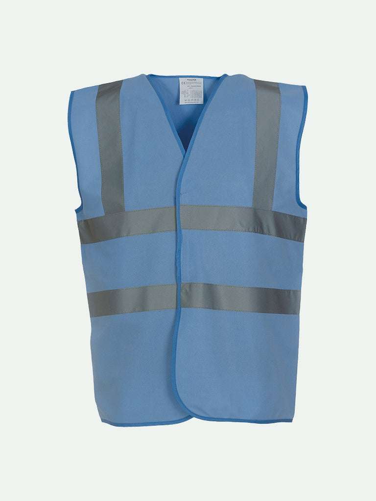 Coloured Hi-Vis Vest in sky blue