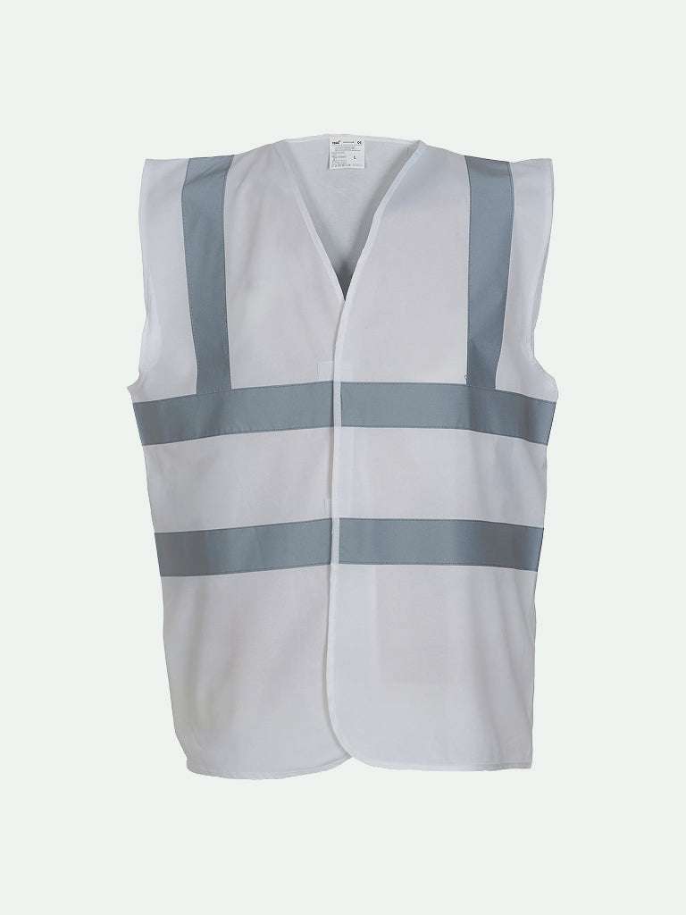 Coloured Hi-Vis Vest in white