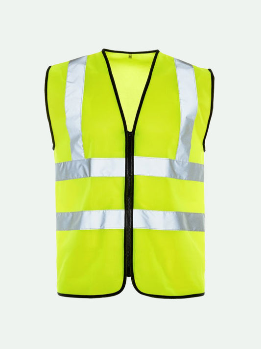 Standard Hi-Vis Yellow Zip Vest