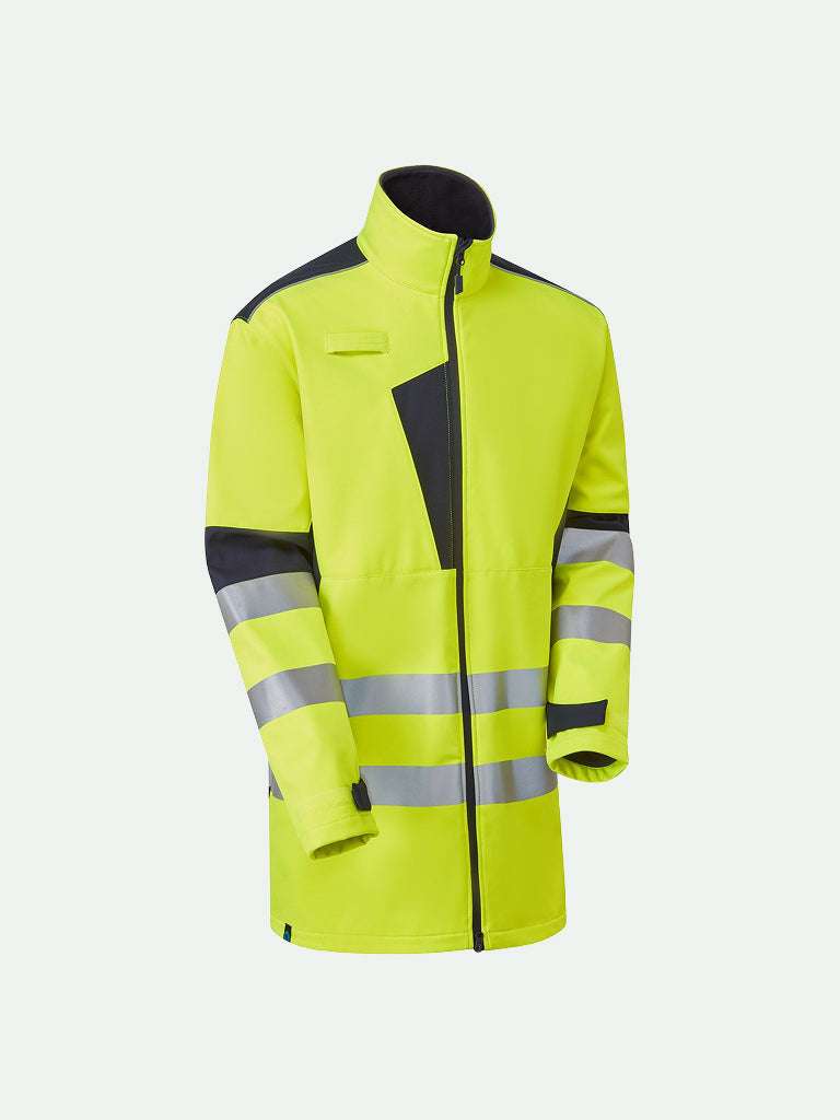 System Hi Vis Eco 3-Layer Softshell Parka in yellow