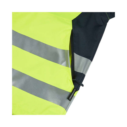 System Hi-Vis Eco Insulated Jacket close up in yellow