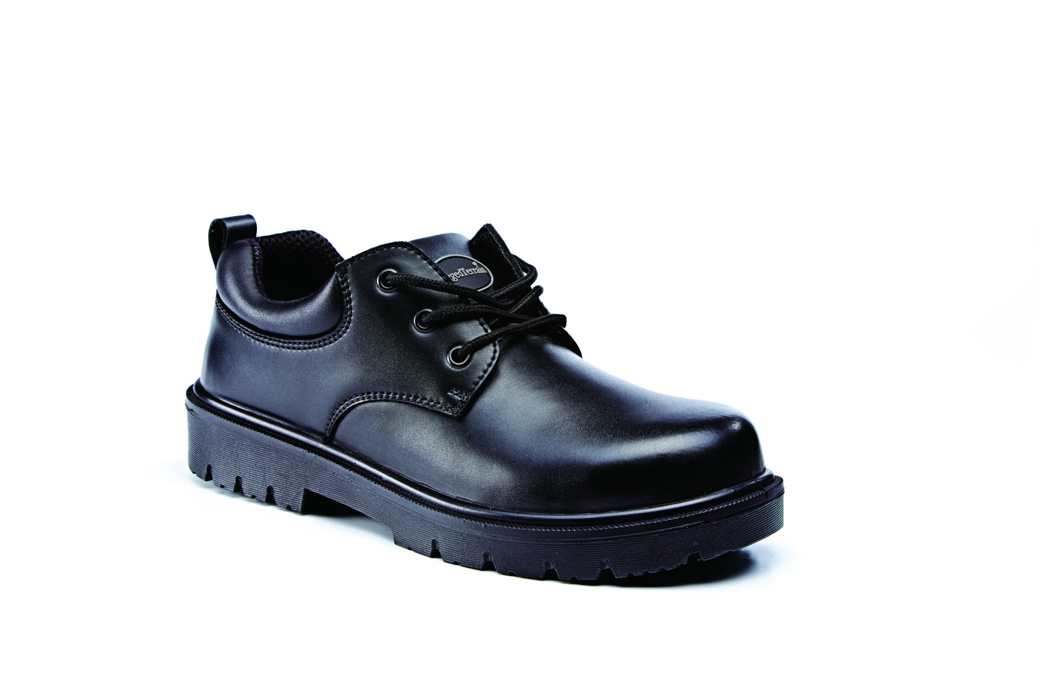 all black leather work shoes