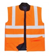 s469 Hi Vis Reversible Bodywarmer
